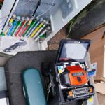 Gerät zum Spleißen der Glasfasern