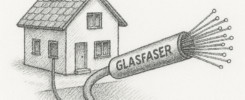Wie kommt Internet über Glasfaser ins Haus
